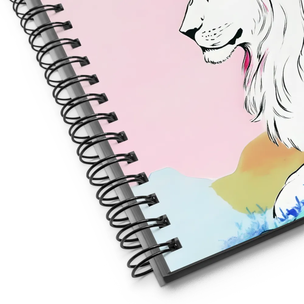 Lion's Pastel Reverie 
 Spiral Notebook | 140 pages