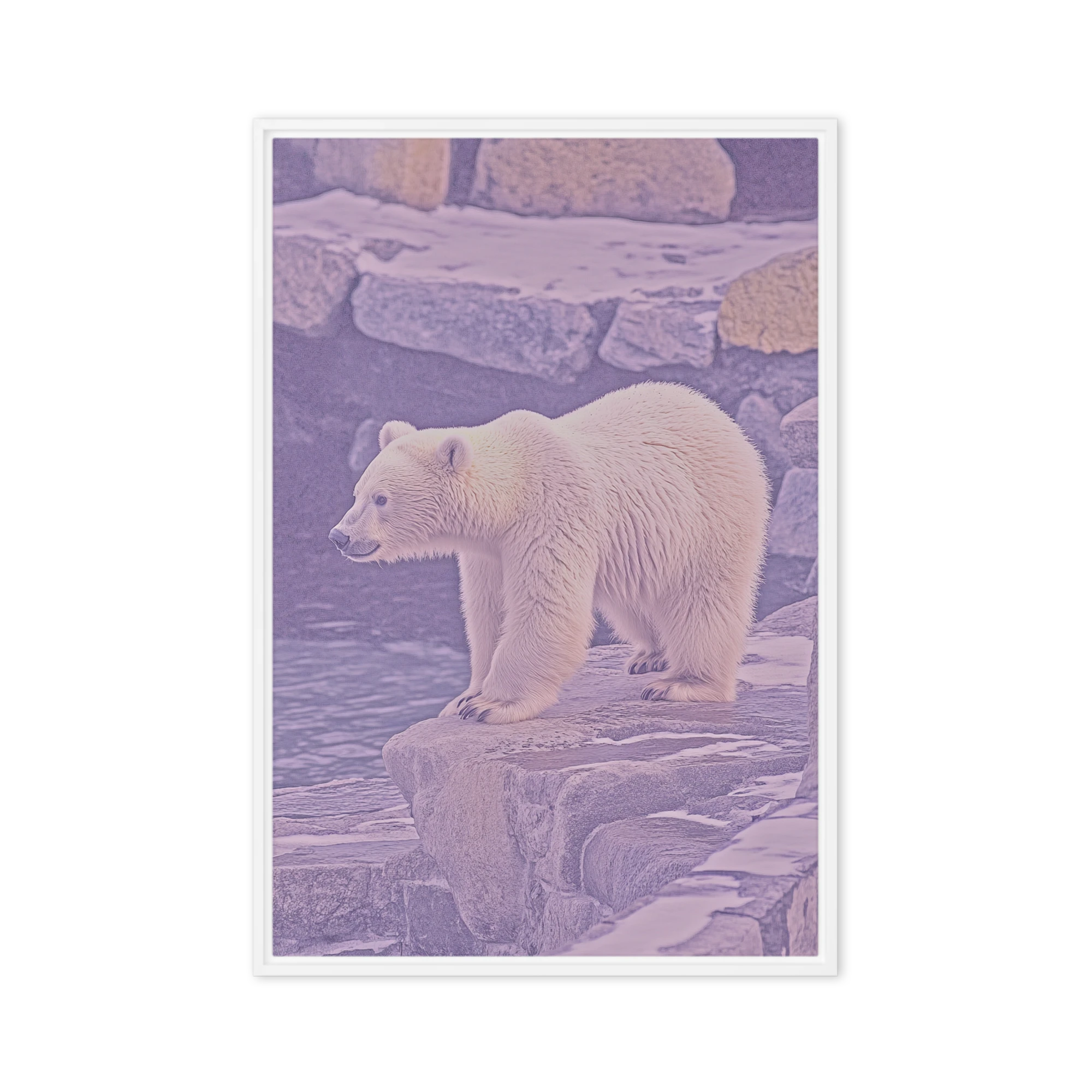 Arctic Sentinel in Lilac Hues | Art Print
