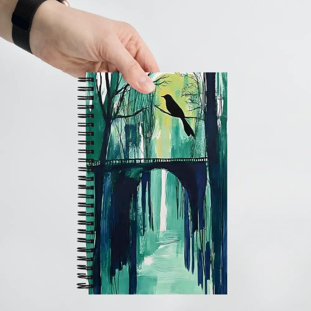 Forest Bridge Bird 
 Spiral Notebook | 140 pages
