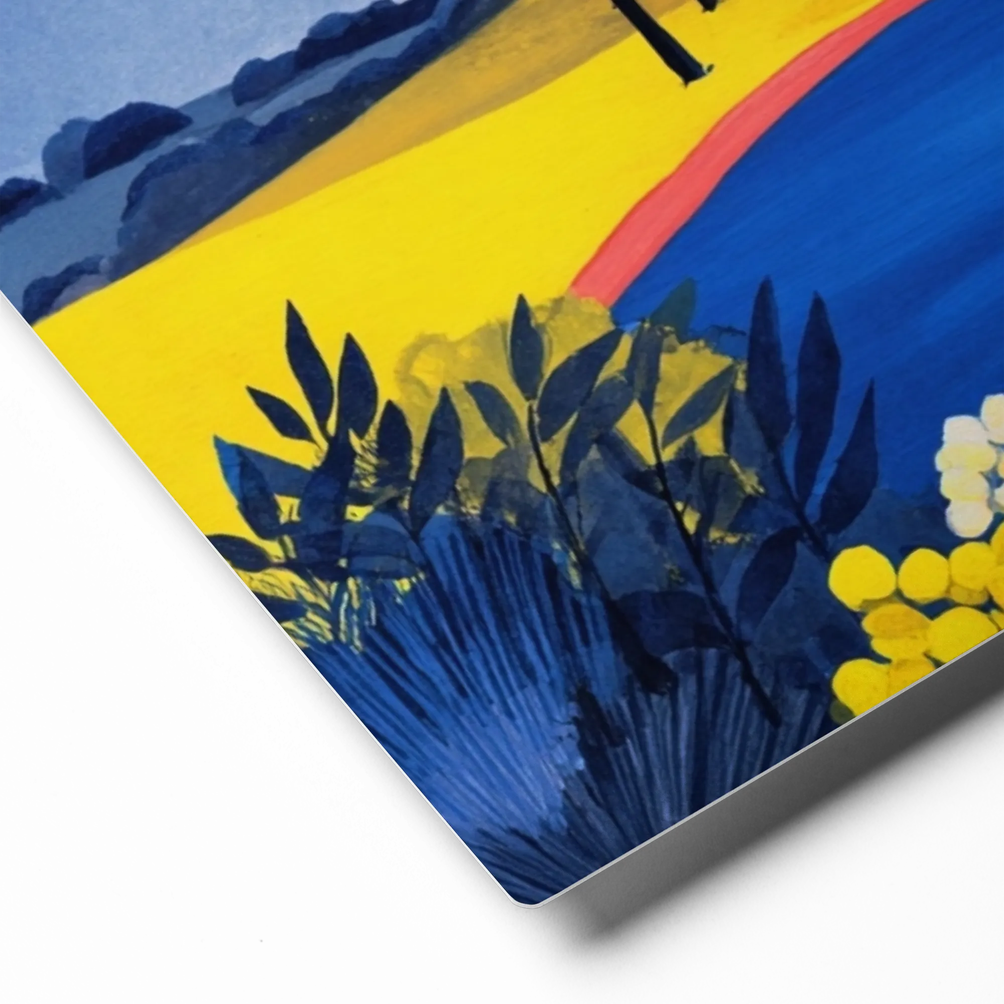 Azure Lake and Golden Fields | Art Print