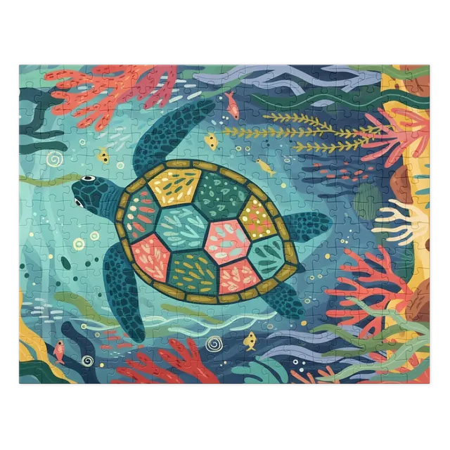 Mosaic Sea Turtle | Jigsaw Puzzles