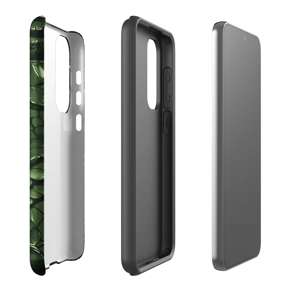 Intricate Green Snakes Digital Art | Phone Case