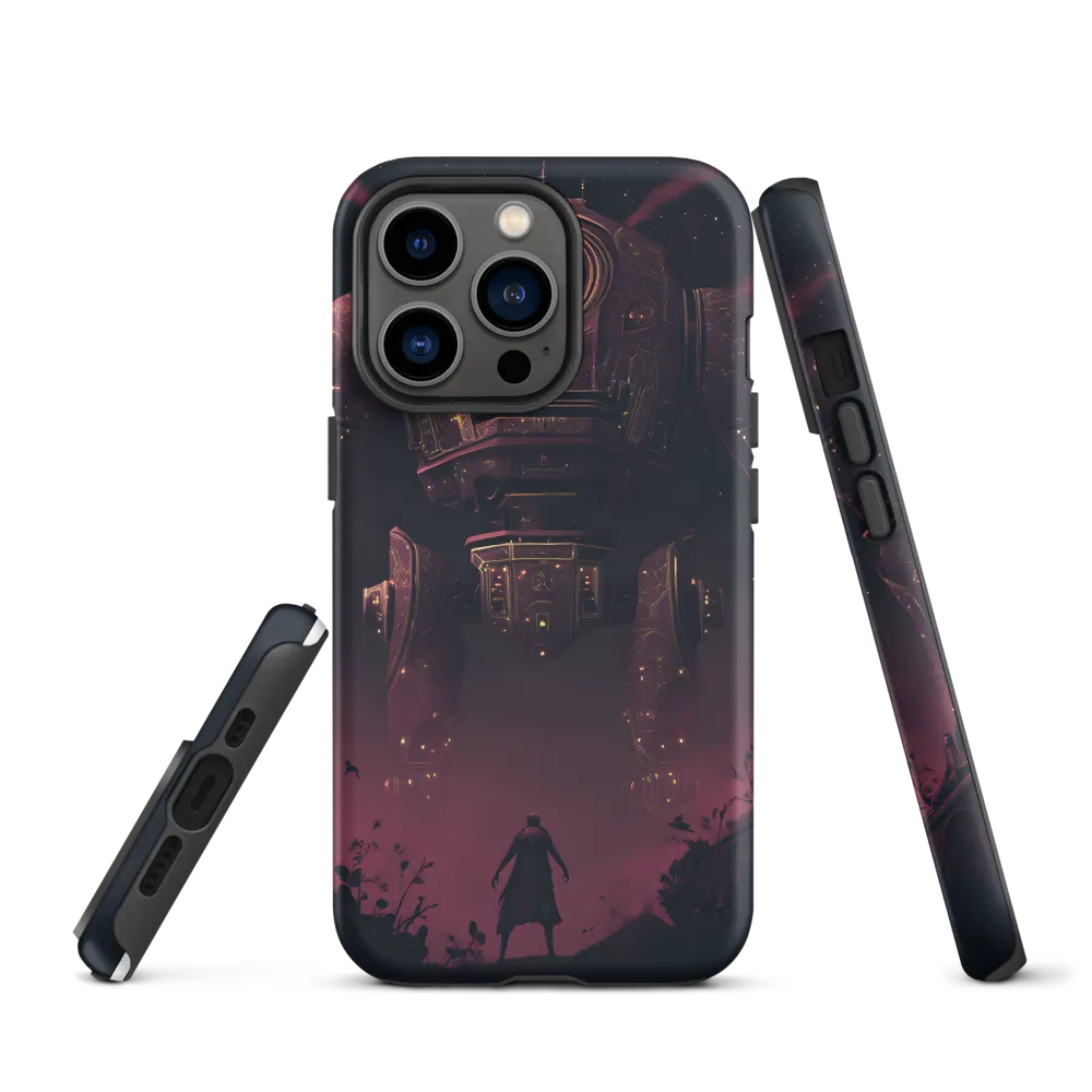 Giant Robot and Figure | Phone Case