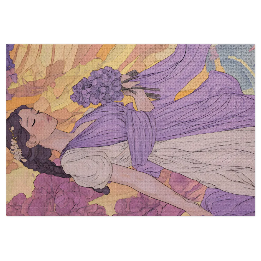 Serenade in Purple 
 Jigsaw Puzzle in Tin Box