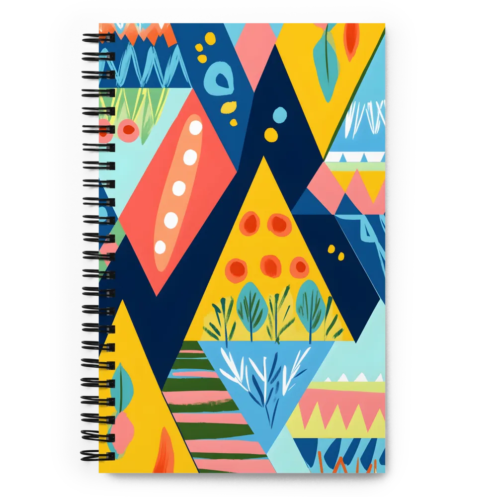 Abstract Mountain Shapes 
 Spiral Notebook | 140 pages