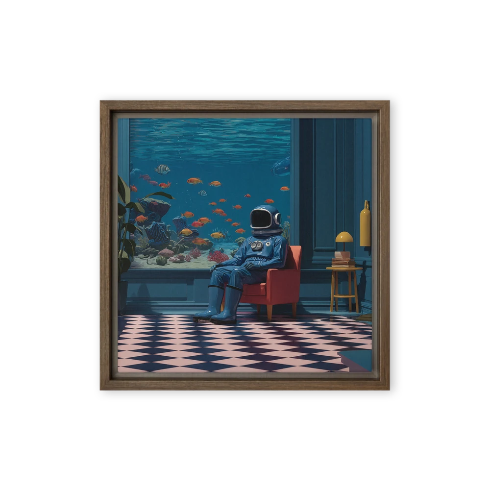 Astronaut's Deep Blue View | Art Print