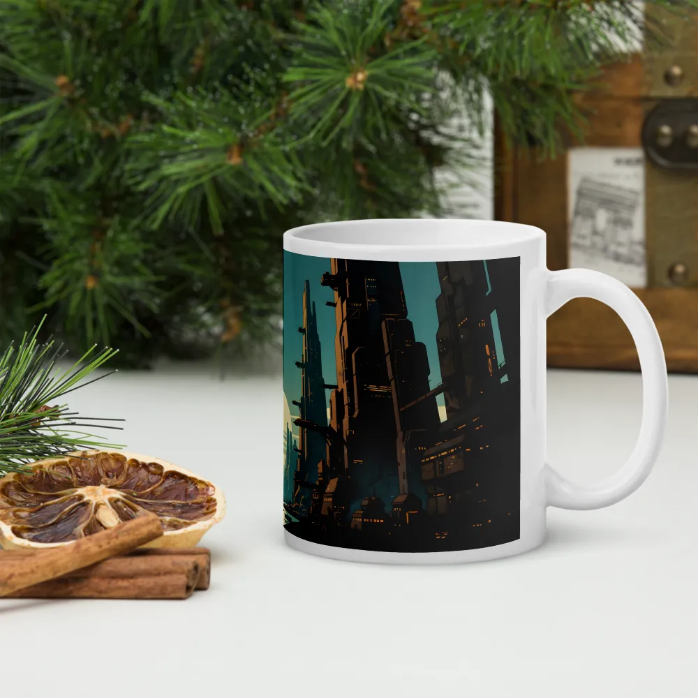 Neo-Canyon City 
 Mug with Red inside | 15 oz