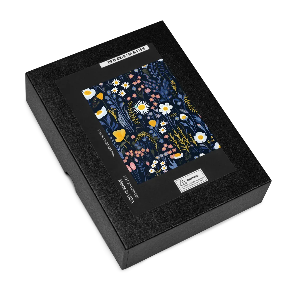 Midnight Garden Bloom 
 Jigsaw Puzzle
