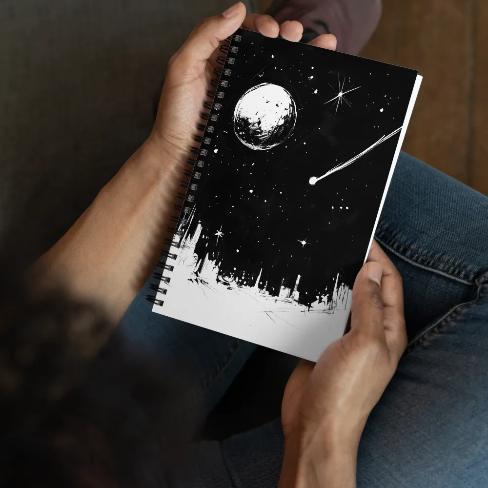Cosmic Descent 
 Spiral Notebook | 140 pages