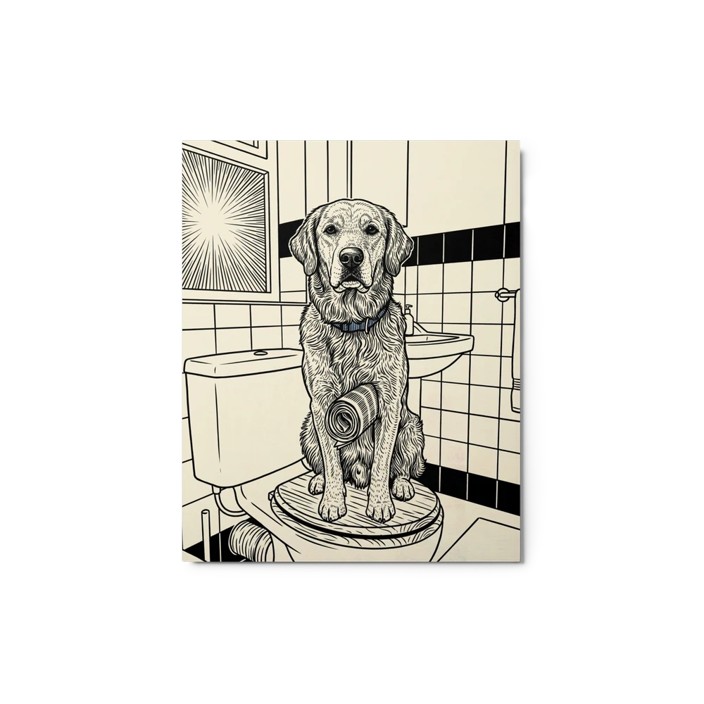 Pet Portrait — Folk Linocut