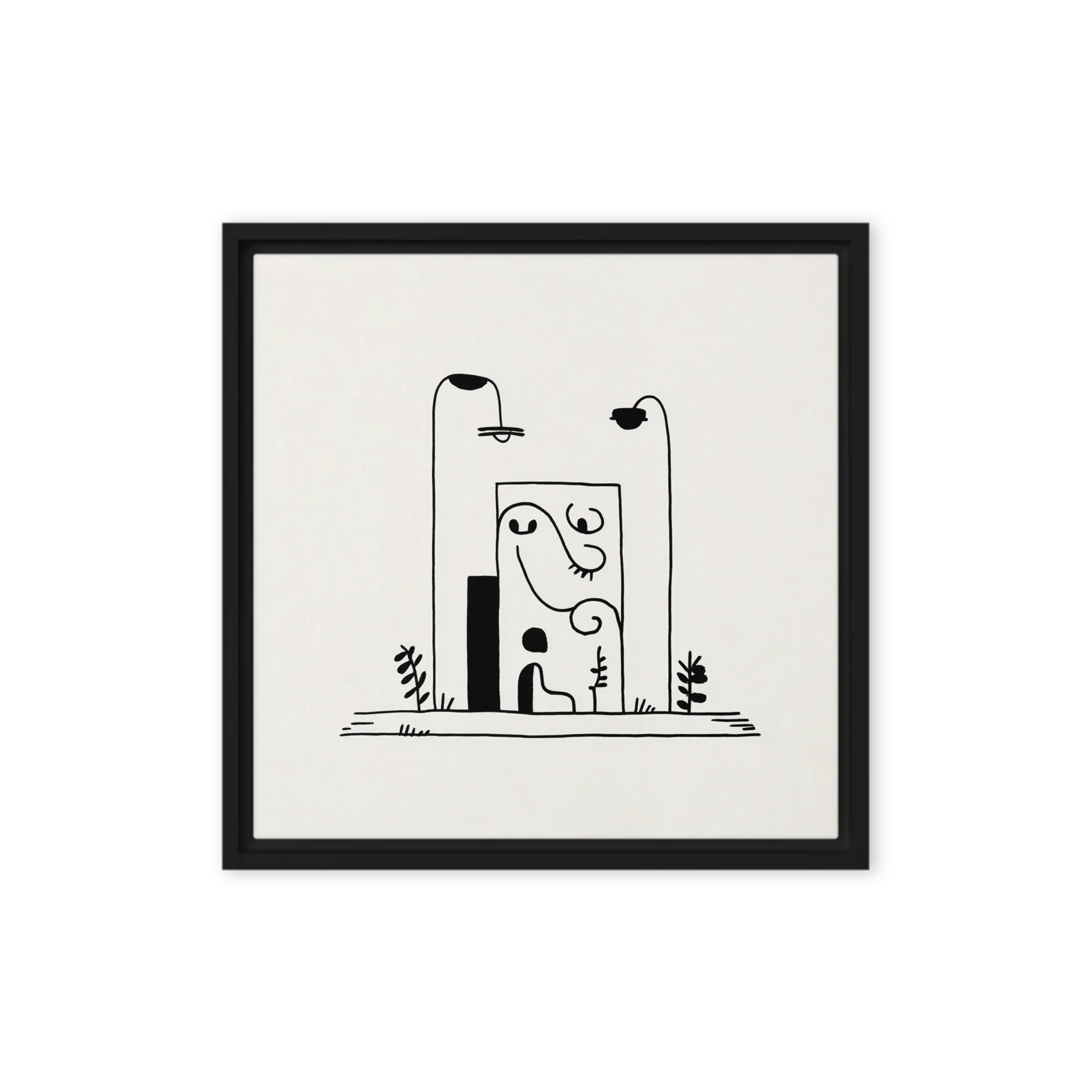 Whimsical Streetlamp Face