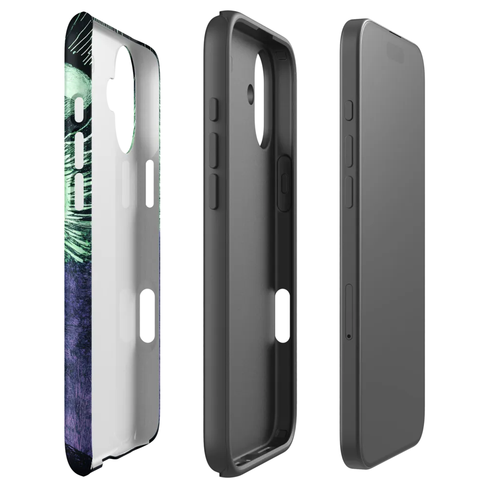 Surreal Human Figure with Glowing Eyes | Phone Case