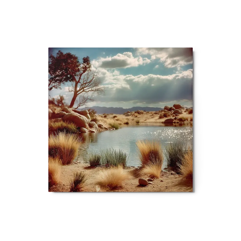 Desert Oasis Pond | Art Print