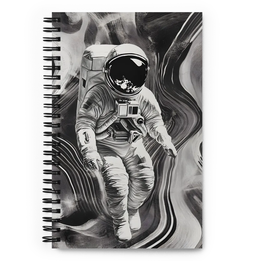 Astronaut in Swirling Space 
 Spiral Notebook | 140 pages