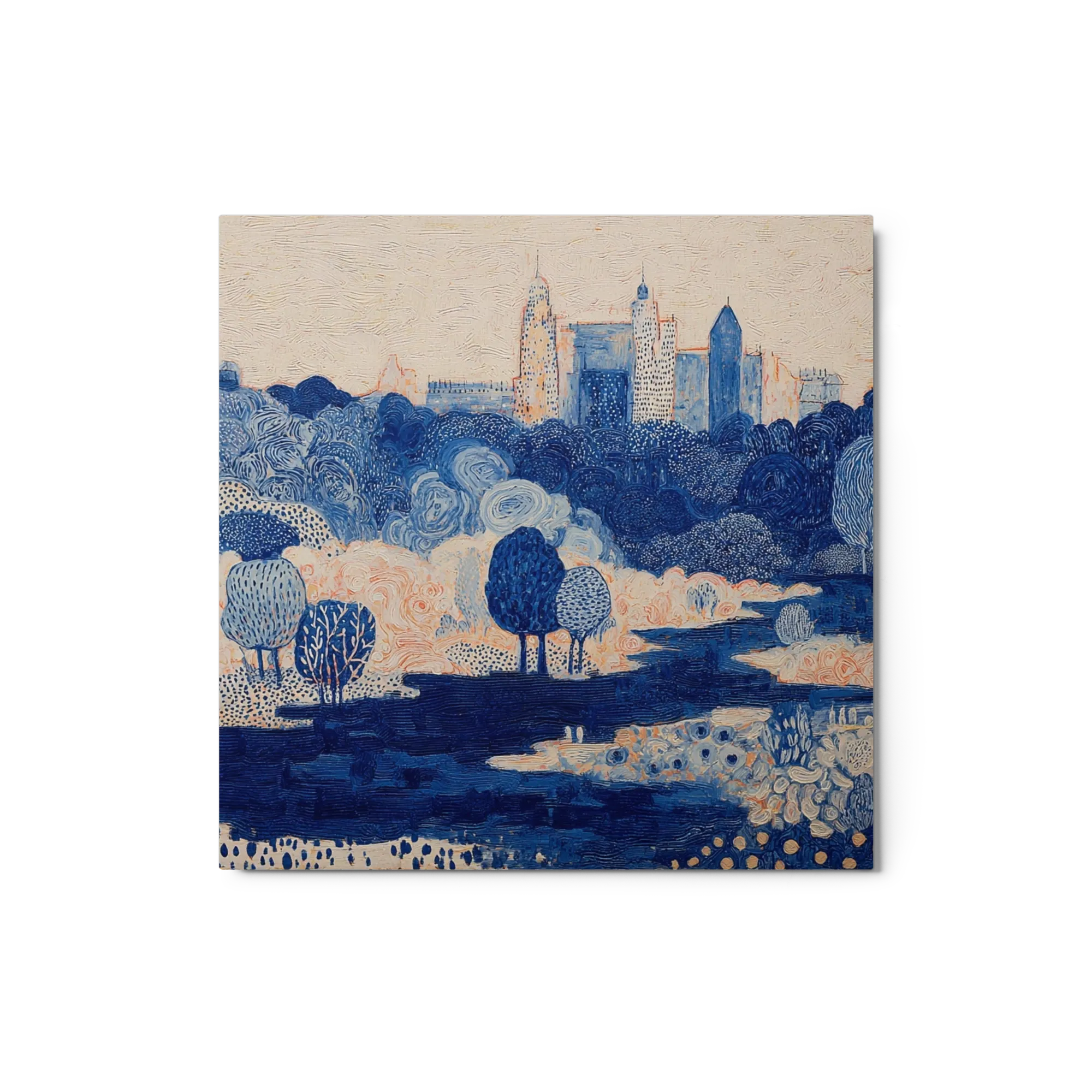 Metropool in Blauw