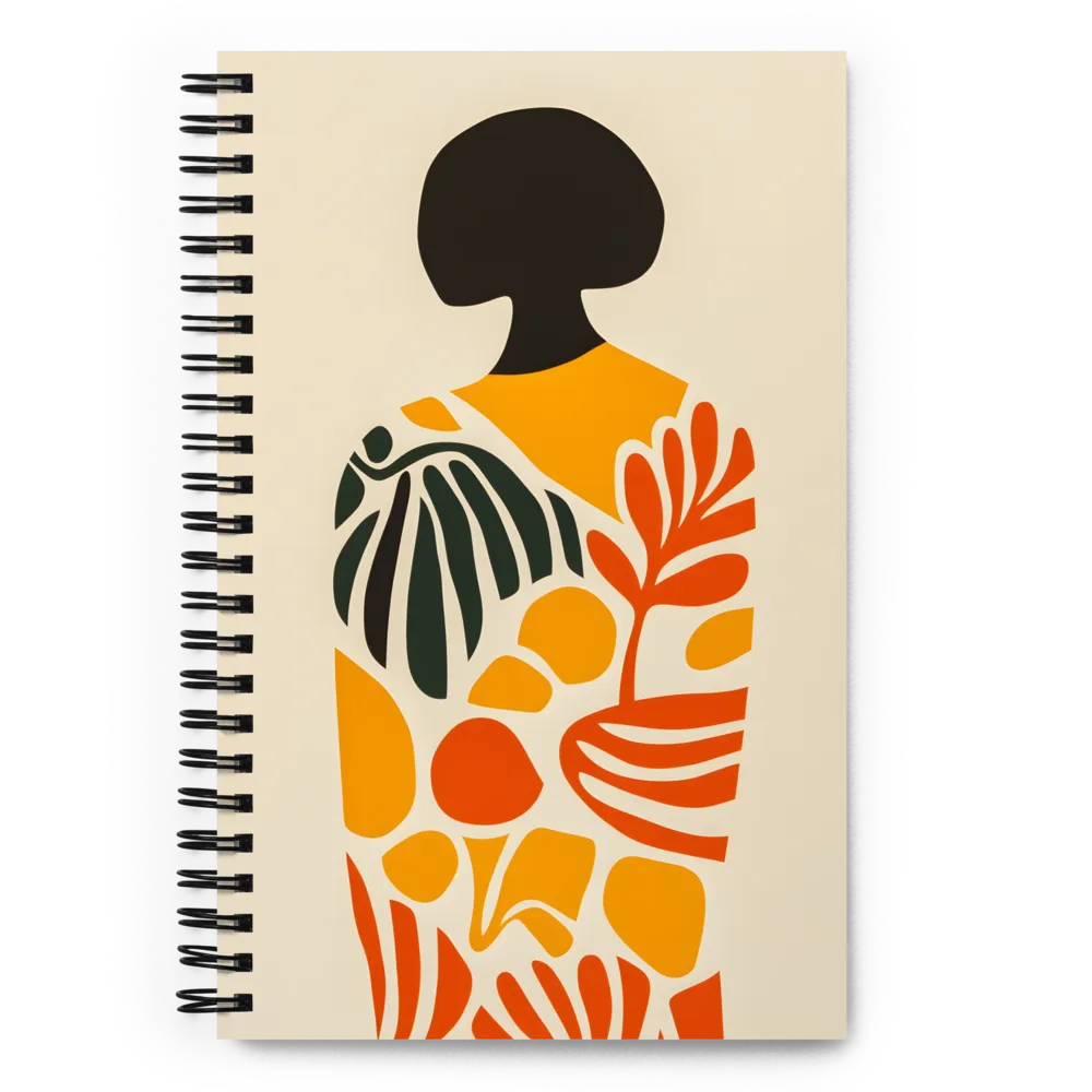 Organic Silhouette 
 Spiral Notebook | 140 pages