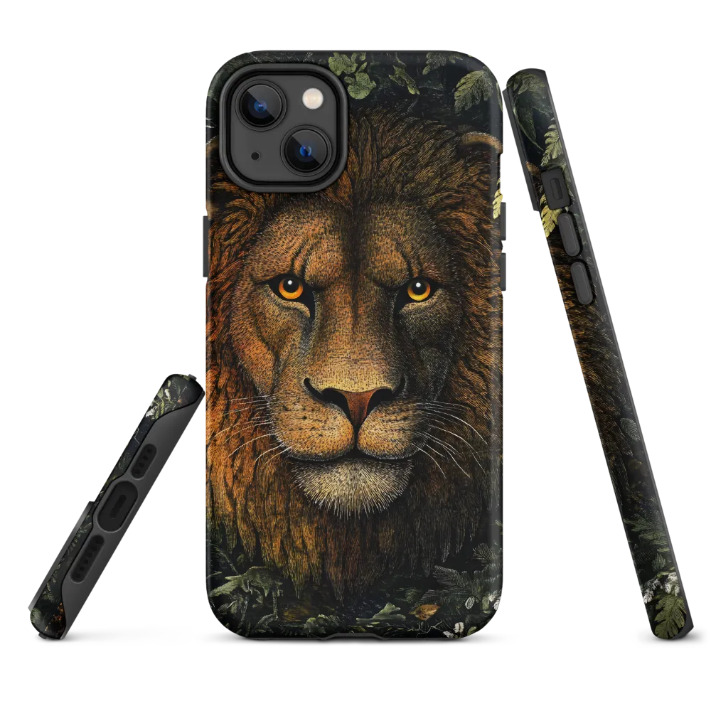 The Lion in Foliage | Phone Case