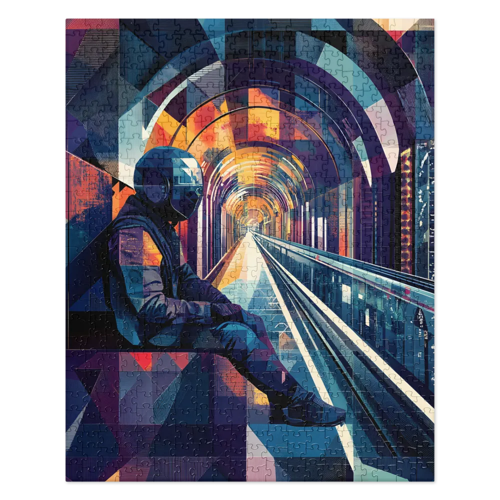 Futuristic Subway Geometry 
 Jigsaw Puzzle