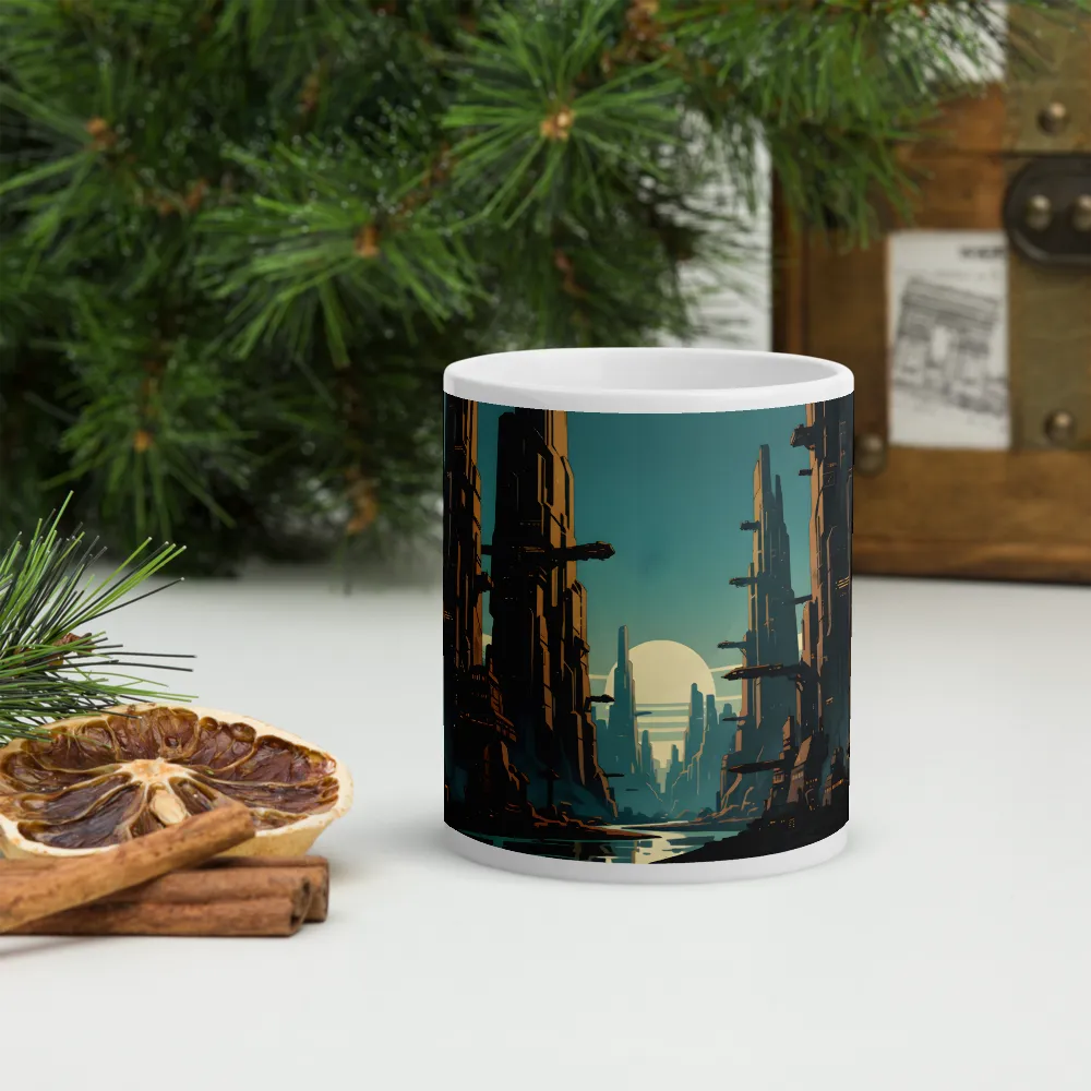 Neo-Canyon City 
 Mug with Red inside | 15 oz