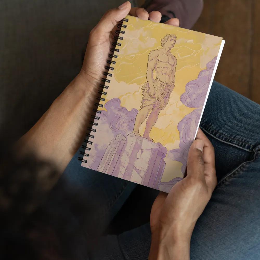 Ascension in Ochre and Lilac 
 Spiral Notebook | 140 pages