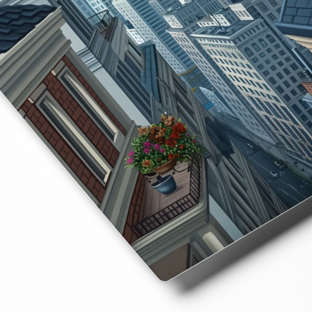 Metropolitan Horizon 
 Canvas with Black Frame