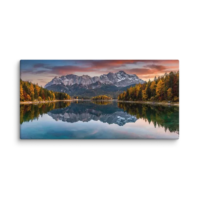 Autumn Mountain Lake Reflection | Art Print