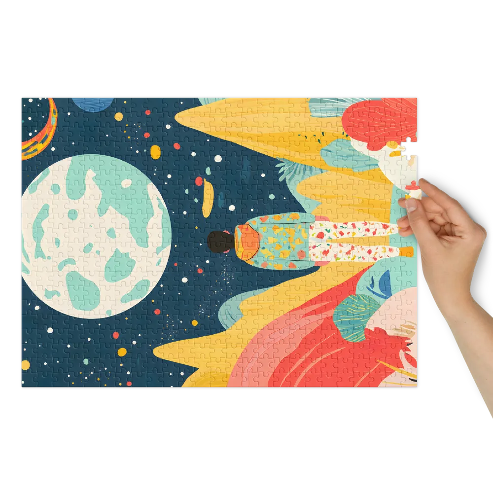 Cosmic Journey 
 Jigsaw Puzzle in Tin Box