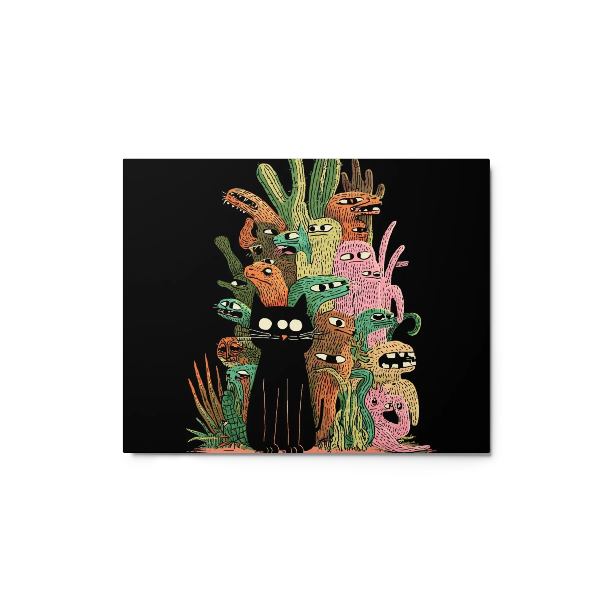 Three Eyed Cat and Cactus Monsters