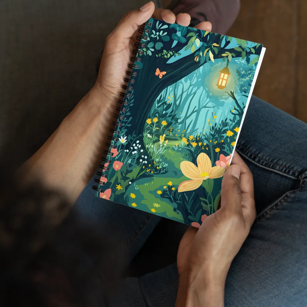 Enchanted Forest Path 
 Spiral Notebook | 140 pages