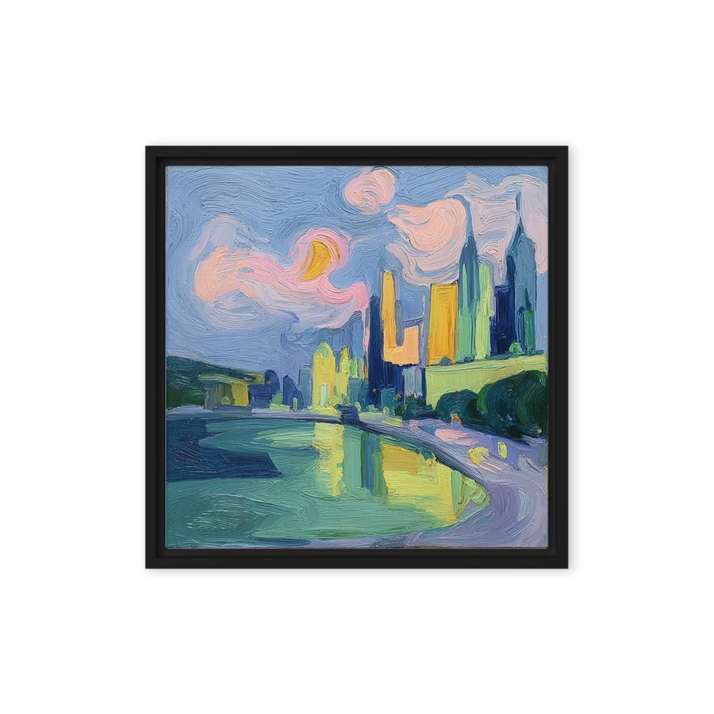 Swirling City Skyline | Art Print