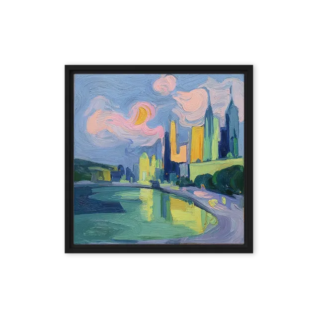 Swirling City Skyline | Art Print