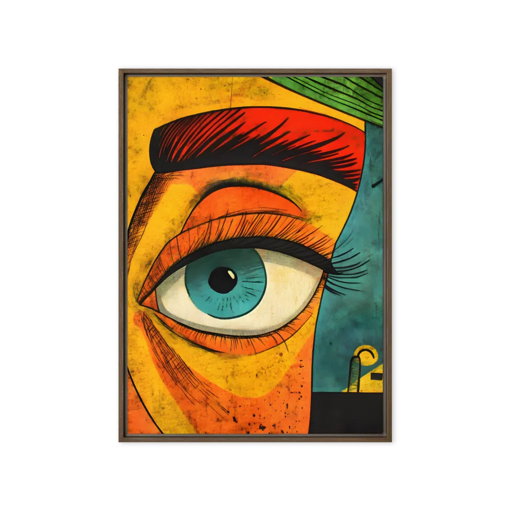 Vibrant Pop Art Eye 
 Canvas | 12″x 18″
