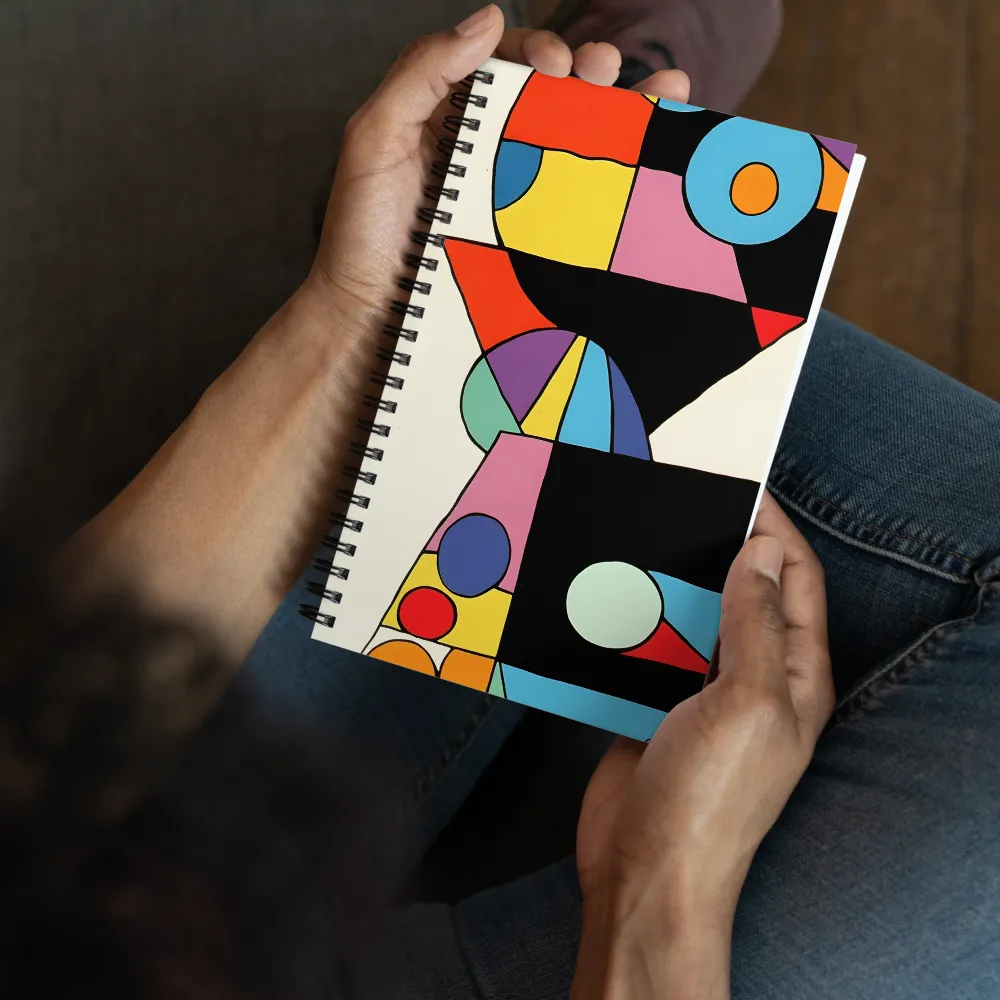 Abstract Geometric Composition 
 Spiral Notebook | 140 pages