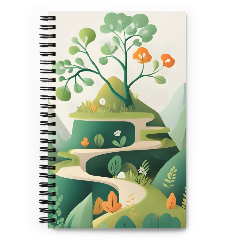 The Winding Path 
 Spiral Notebook | 140 pages