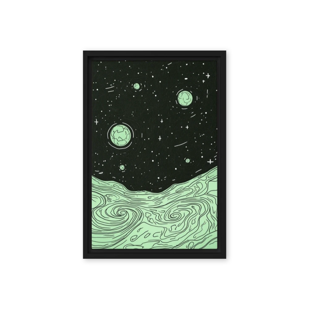 Surreal Cosmic Landscape Illustration