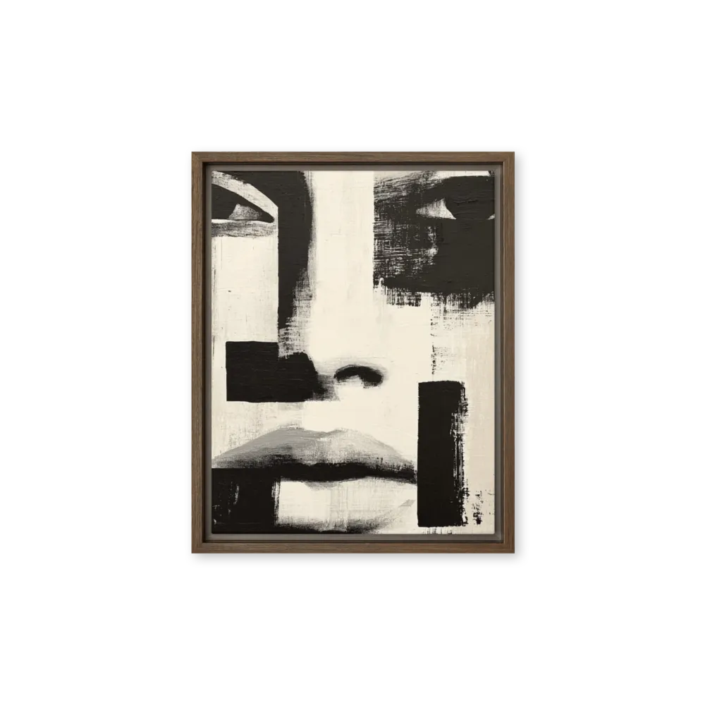 Monochromatic Gaze 
 Canvas with Black Frame