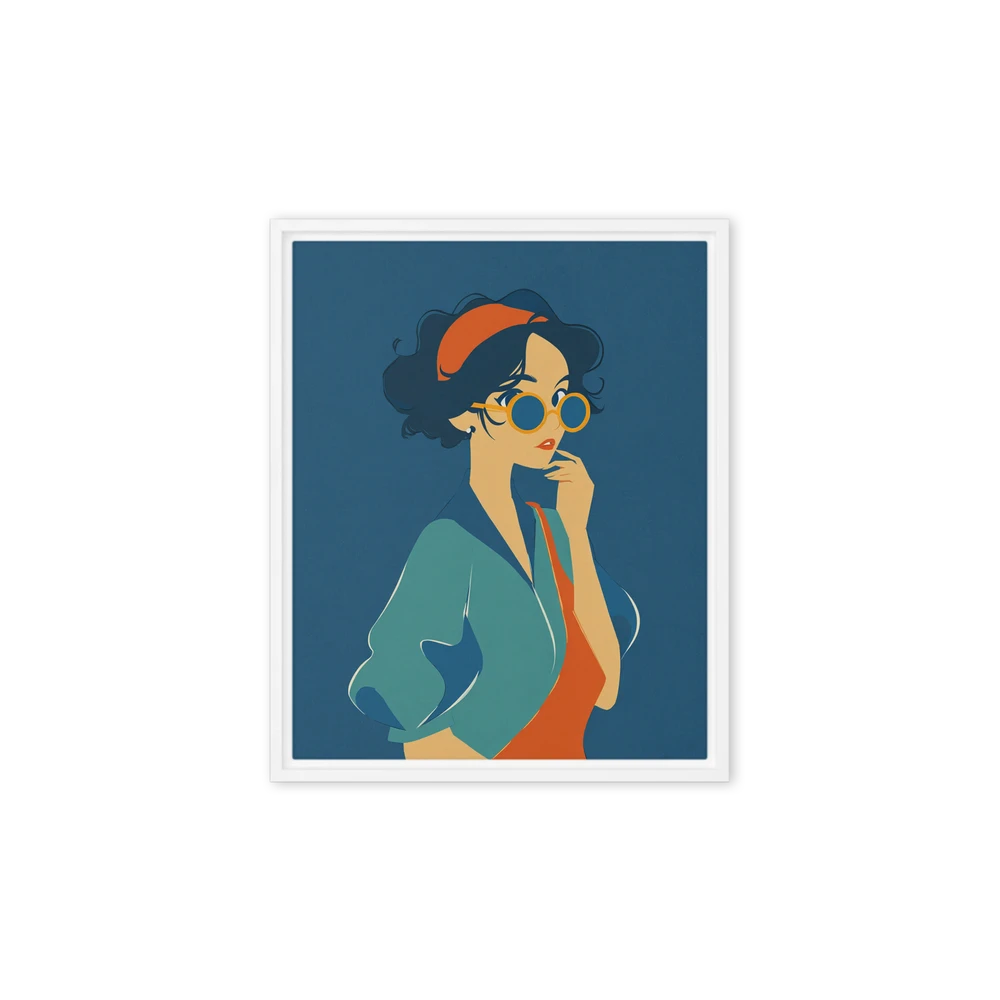 Retro Chic Portrait | Art Print