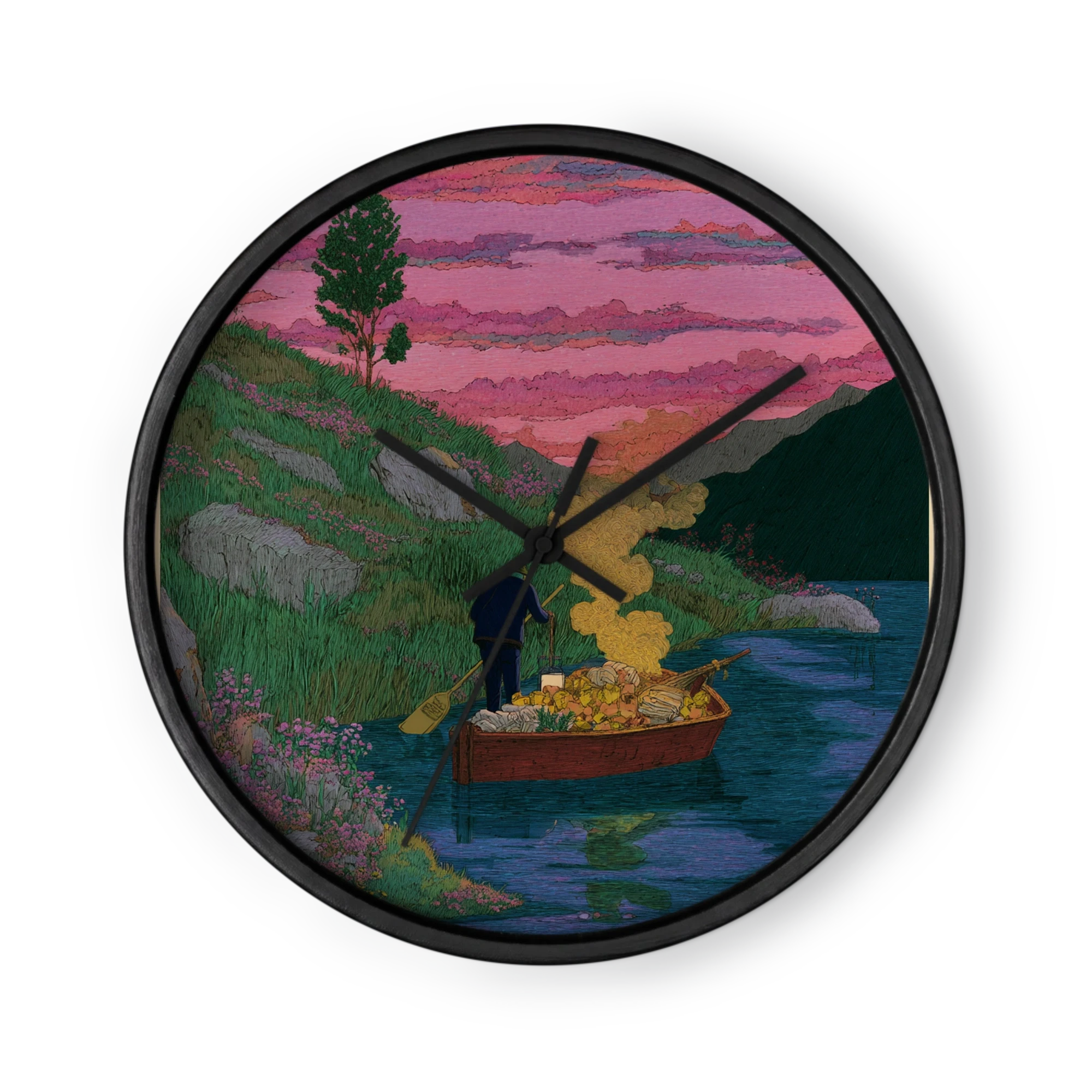 Twilight Journey on the Lake