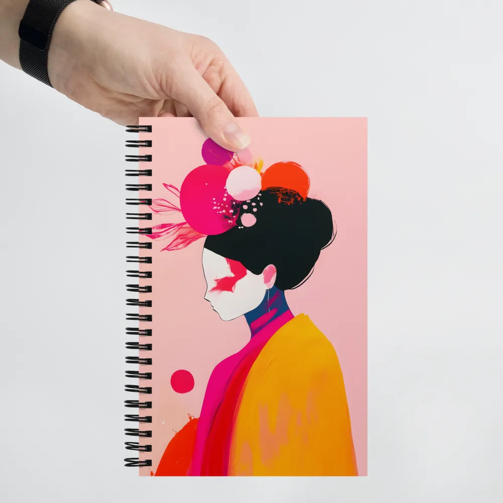 Vibrant Kimono Profile 
 Spiral Notebook | 140 pages