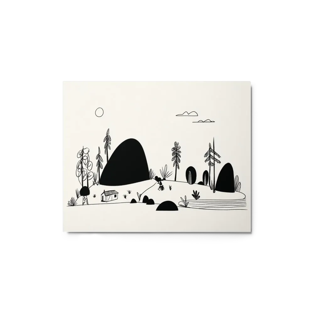 Solitary Cabin in the Hills | Art Print