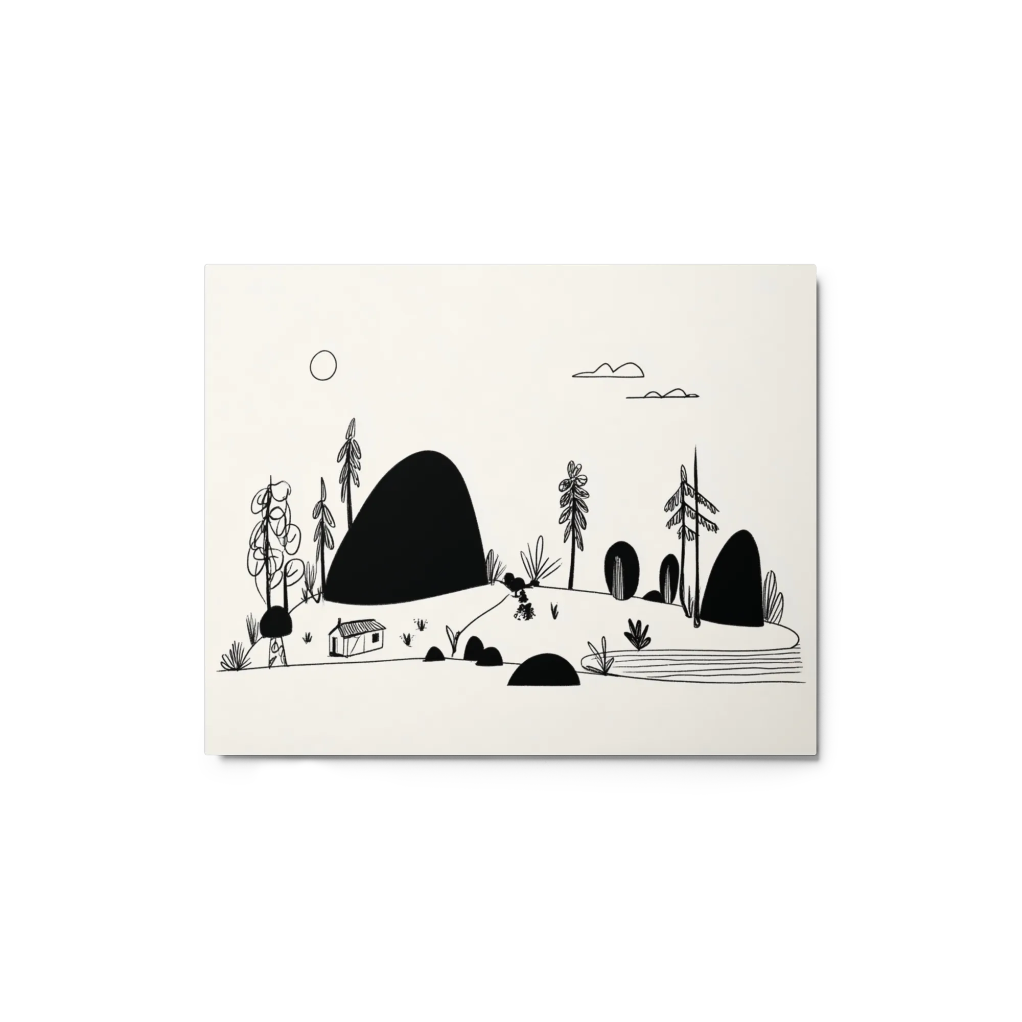 Solitary Cabin in the Hills
