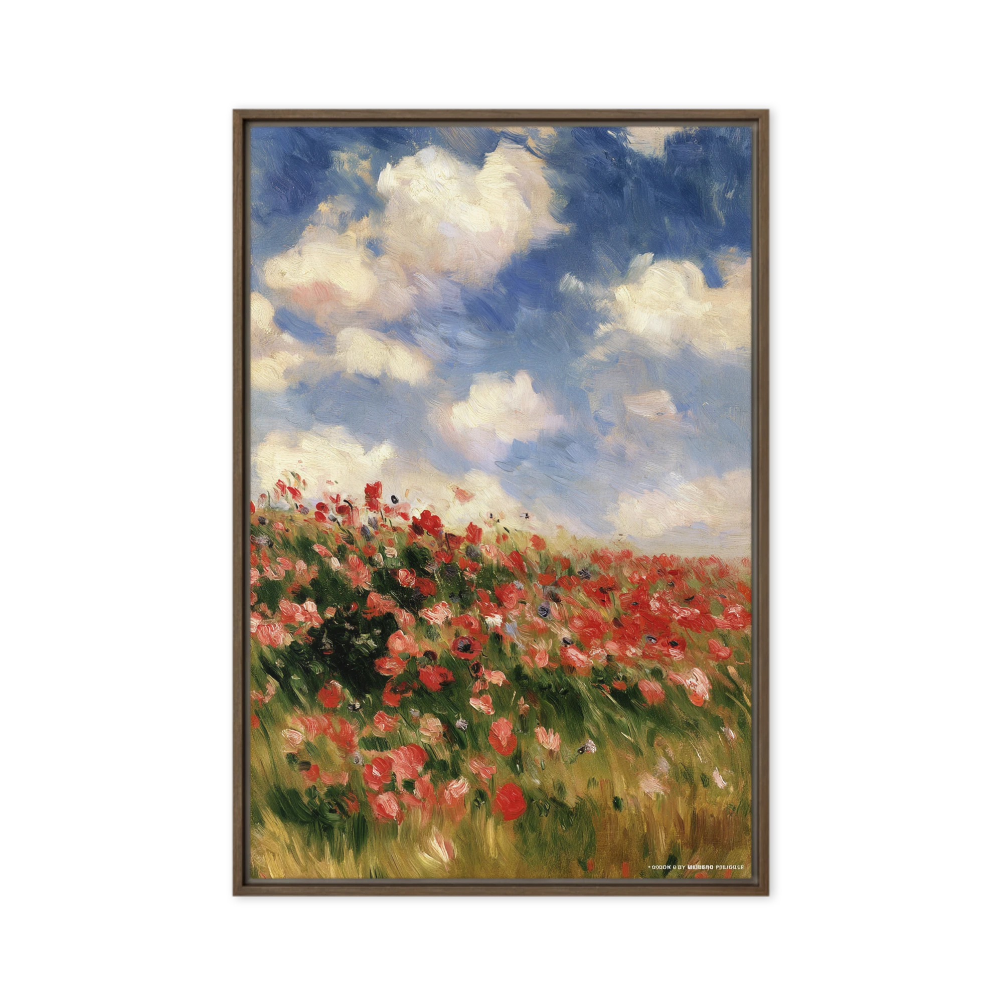 Red Poppies Under Blue Sky | Art Print