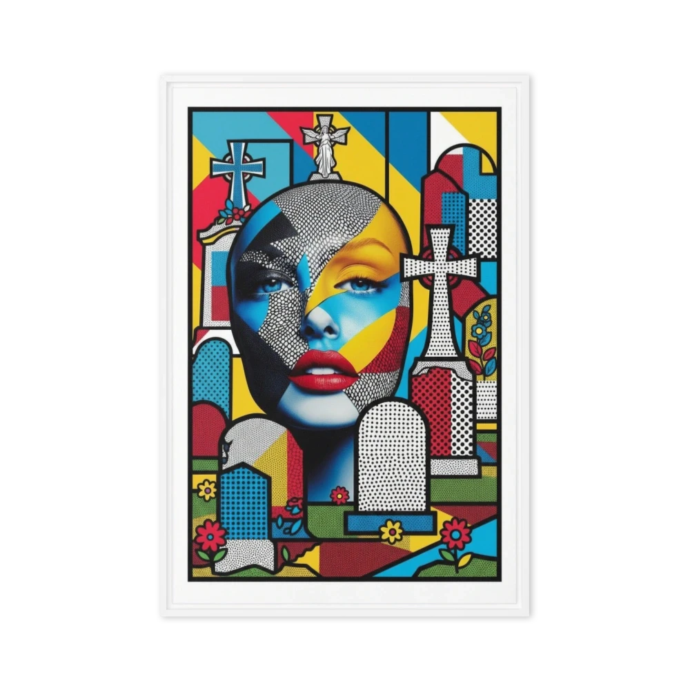 Pop‑Art Graveyard Portrait | Art Print