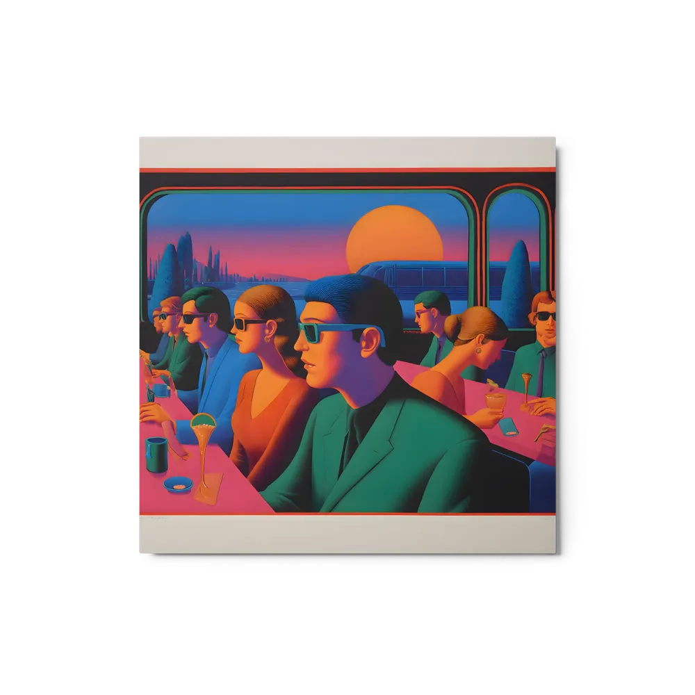 Neon Sunset Diner | Art Print