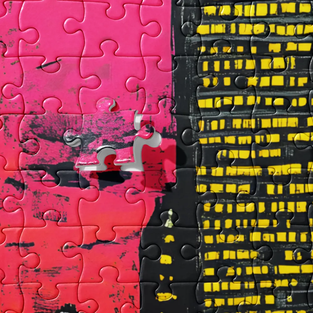 Neo-Expressionist Night City 
 Jigsaw Puzzle