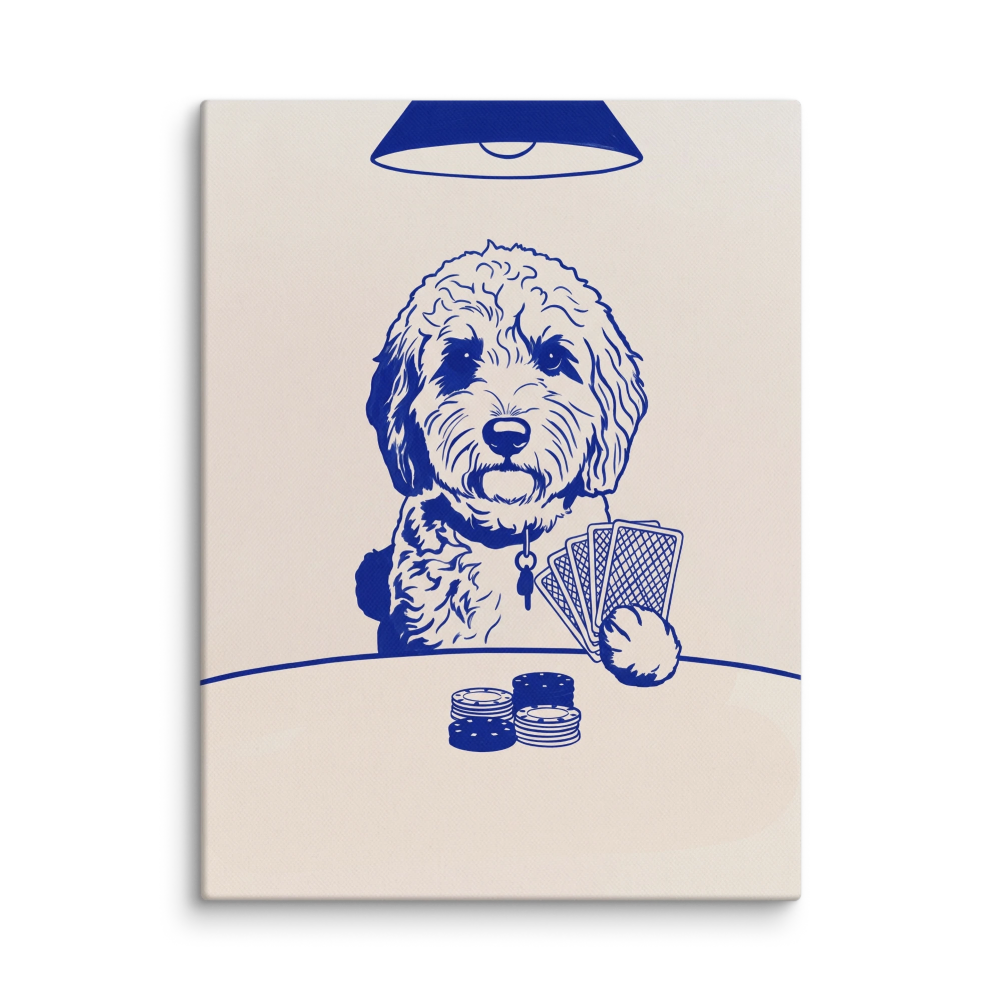 Pet Portrait — Cobalt Line