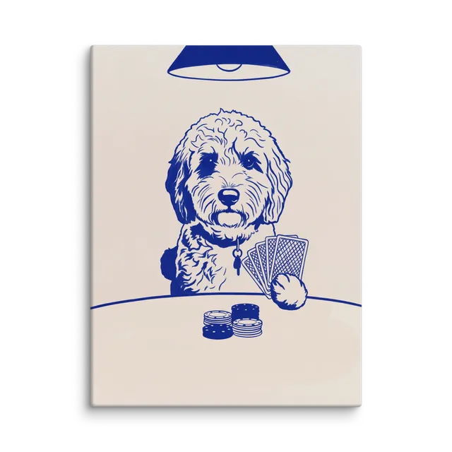 Pet Portrait — Cobalt Line