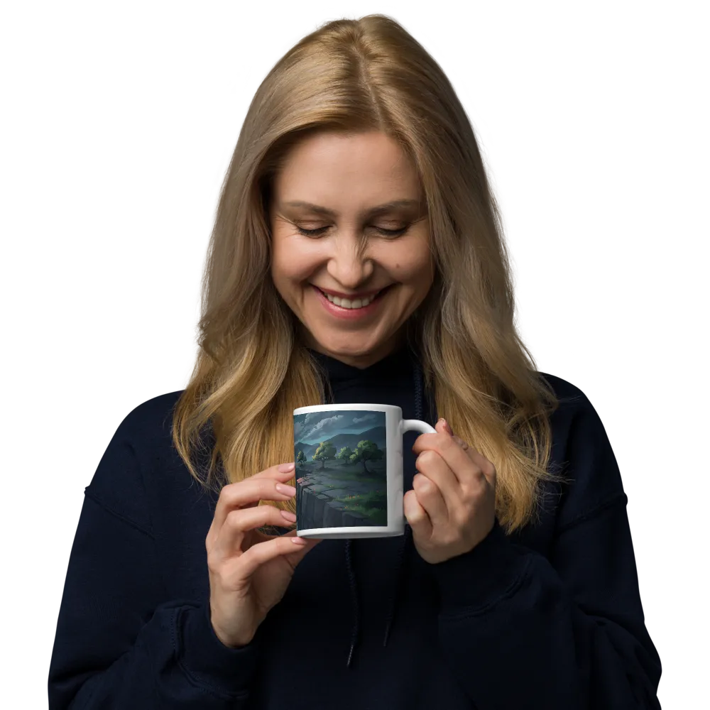 Sunset Rift 
 Mug with Red inside | 15 oz
