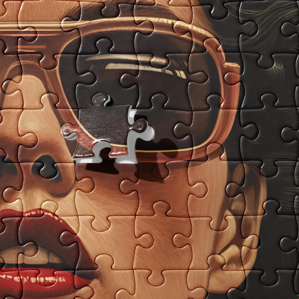 Woman with Skull Headdress 
 Jigsaw Puzzle in Tin Box