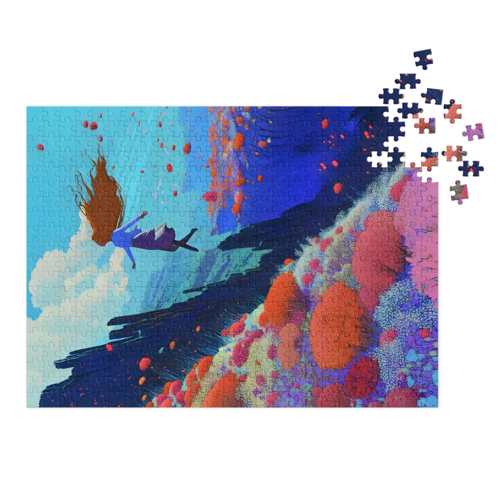 Ethereal Bloom Ascent 
 Jigsaw Puzzle in Tin Box